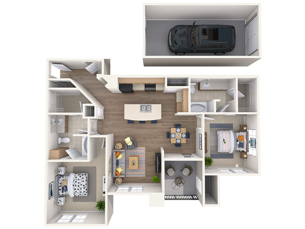 b5 two bed two bath garage tacara steiner ranch b5 floor plan two bed two bath garage